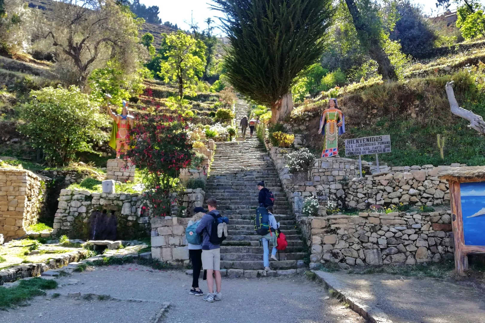 "Escalera Inca" na Isla del Sol, na Bolívia