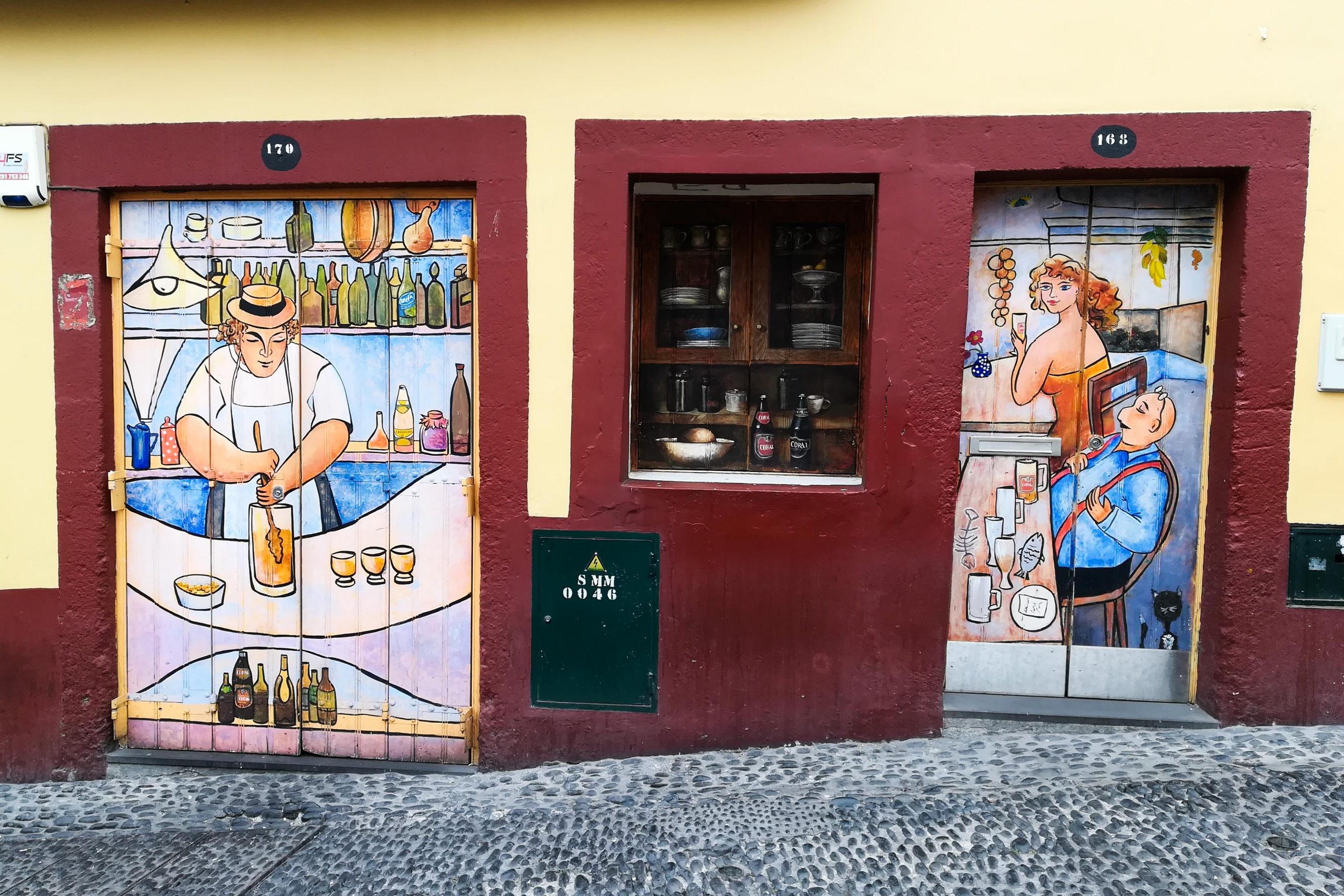 Street art no centro histórico do Funchal